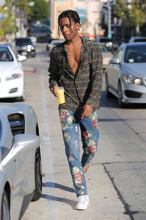 asap rocky gucci floral